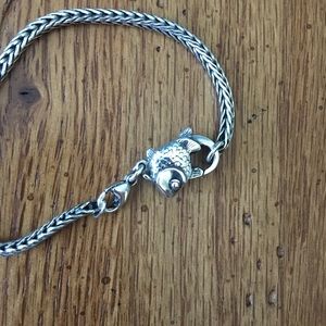 Trollbeads bracelet and fish lock.